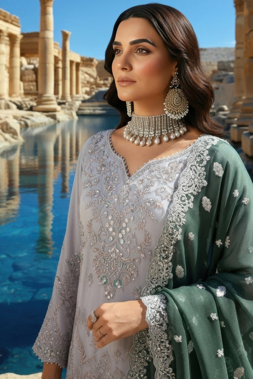 Imrozia Premium | Mehr e Mah | I-240 Selin - Formal Dress - available at Maria Faisal in UK and USA.