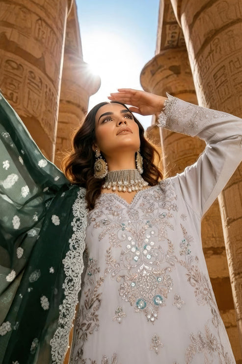 Imrozia Premium | Mehr e Mah | I-240 Selin - Formal Dress - available at Maria Faisal in UK and USA.