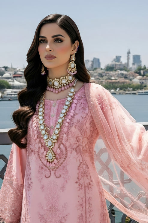 Imrozia Premium | Mehr e Mah | I-242 Meleknaaz - Formal Dress - available at Maria Faisal in UK and USA.