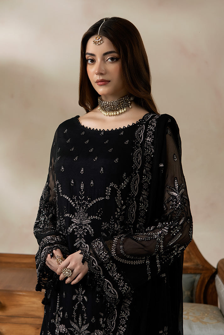 Imrozia Premium | La Fiora Collection | I-276 Ebene - Formal Dress - available at Maria Faisal in UK and USA.