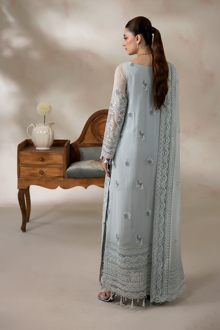 Imrozia Premium | La Fiora Collection | I-278 Azzura - Formal Dress - available at Maria Faisal in UK and USA.