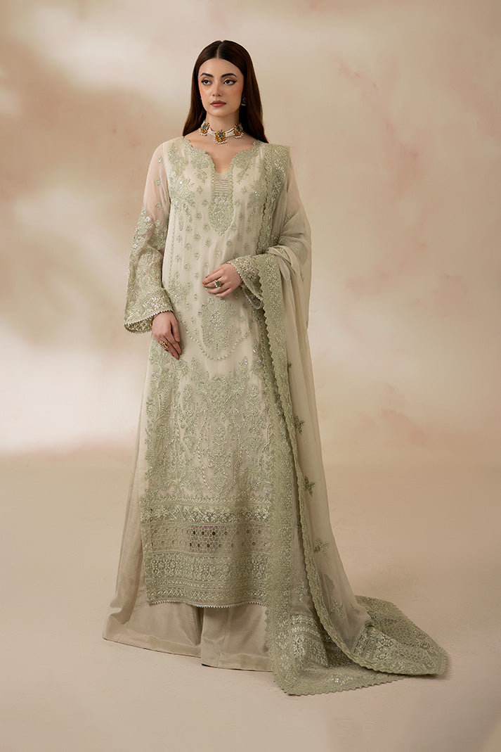 Imrozia Premium | La Fiora Collection | I-283 Verdelle - Formal Dress - available at Maria Faisal in UK and USA.