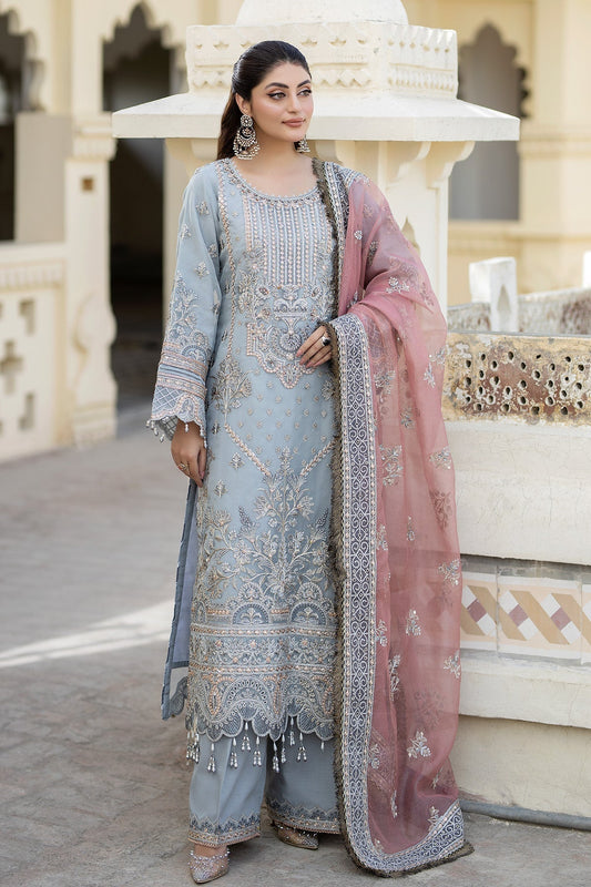 Imrozia Premium | Baad e Saba Formals | IP-54 Roshni - Designer Dress with Intricate embroidery and embellishments. Shop elegent wedding dress at Maria Faisal.
