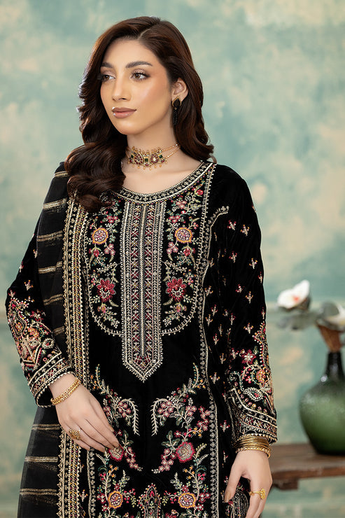 Imrozia Premium | Rukh e Makhmal | Khushbu - Formal Dress - available at Maria Faisal in UK and USA.
