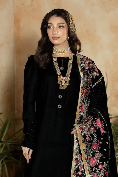 Imrozia Premium | Rukh e Makhmal | Mehrak - Formal Dress - available at Maria Faisal in UK and USA.