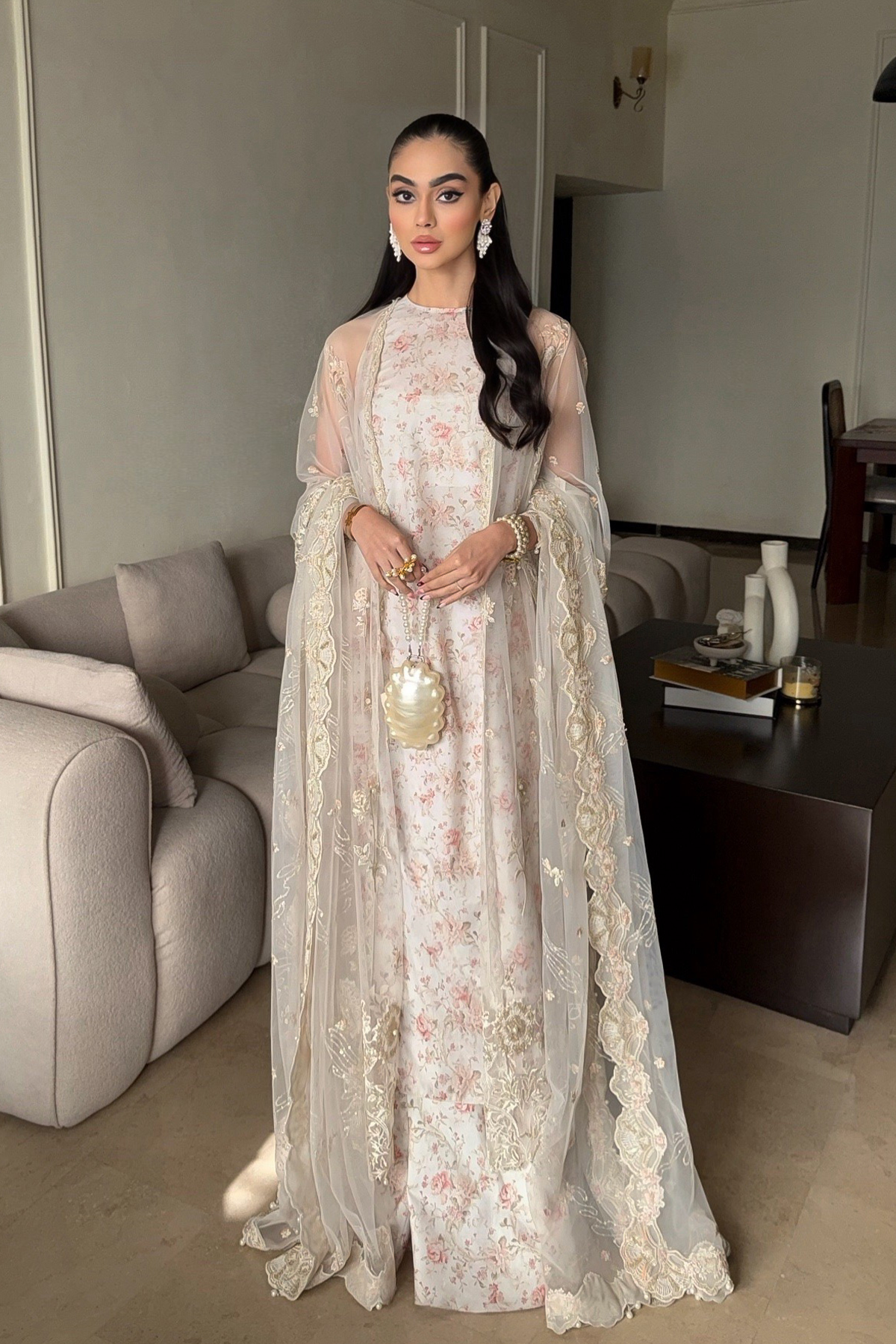 Erum Khan | The Formal Edit | Fit 01 - Formal Dress - available at Maria Faisal in UK and USA.
