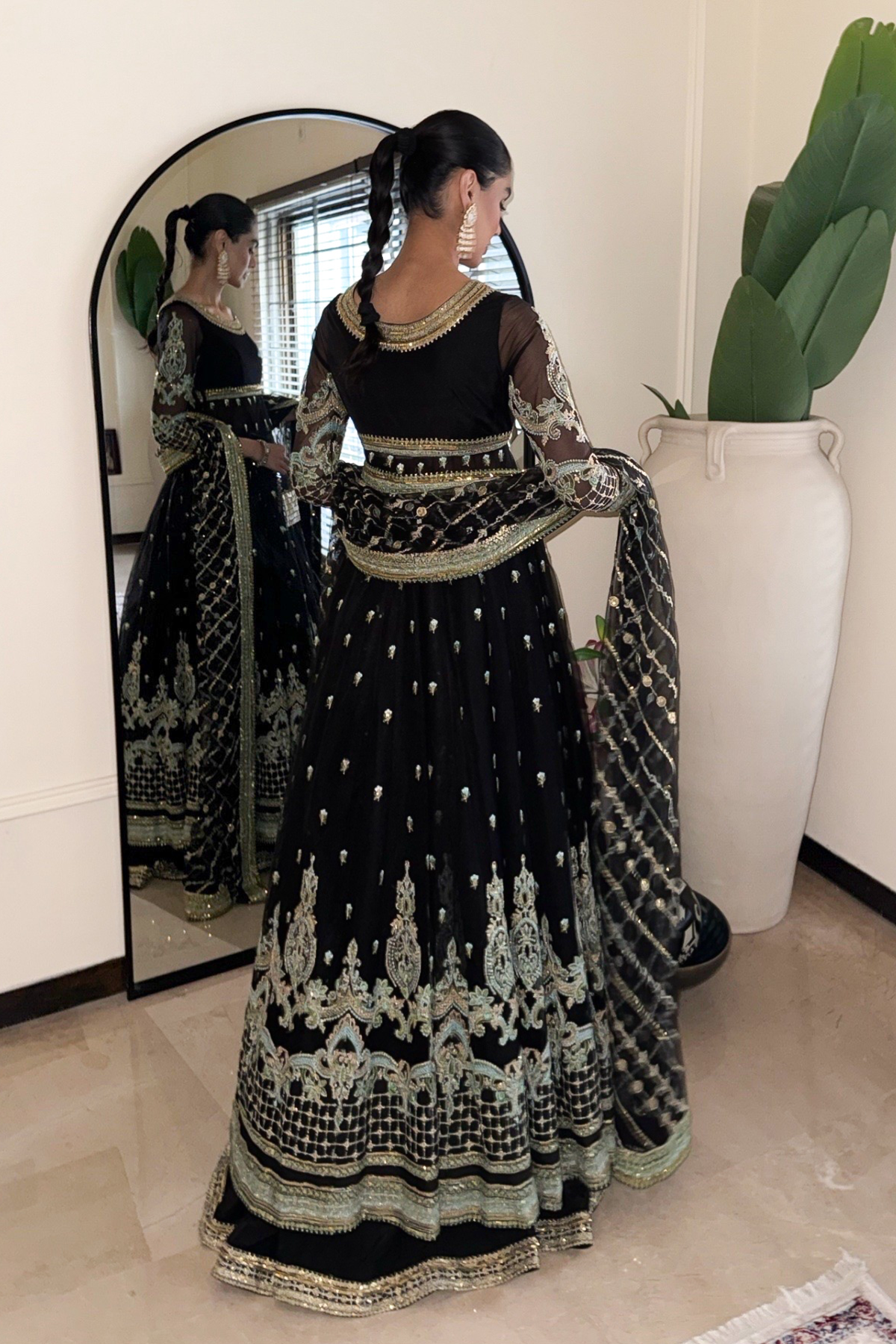 Erum Khan | The Formal Edit | Fit 04 - Formal Dress - available at Maria Faisal in UK and USA.