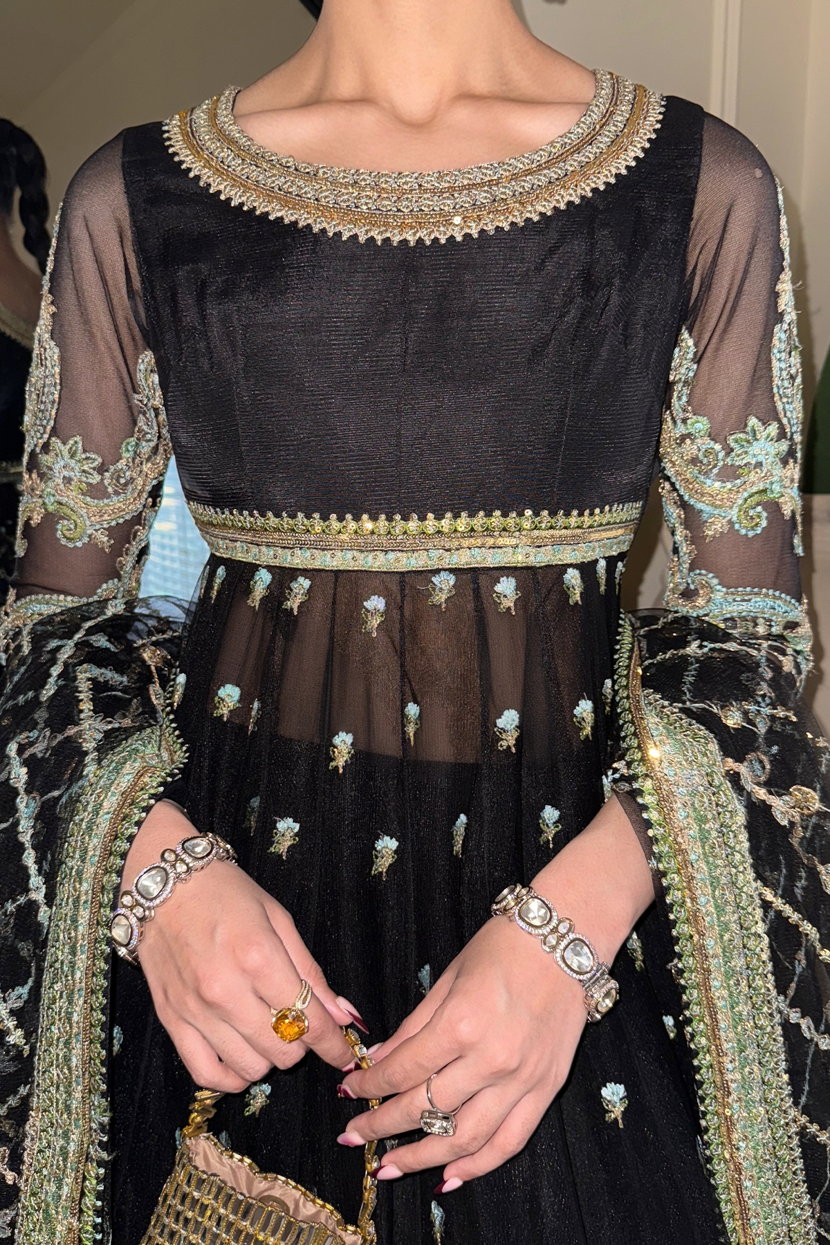 Erum Khan | The Formal Edit | Fit 04 - Formal Dress - available at Maria Faisal in UK and USA.