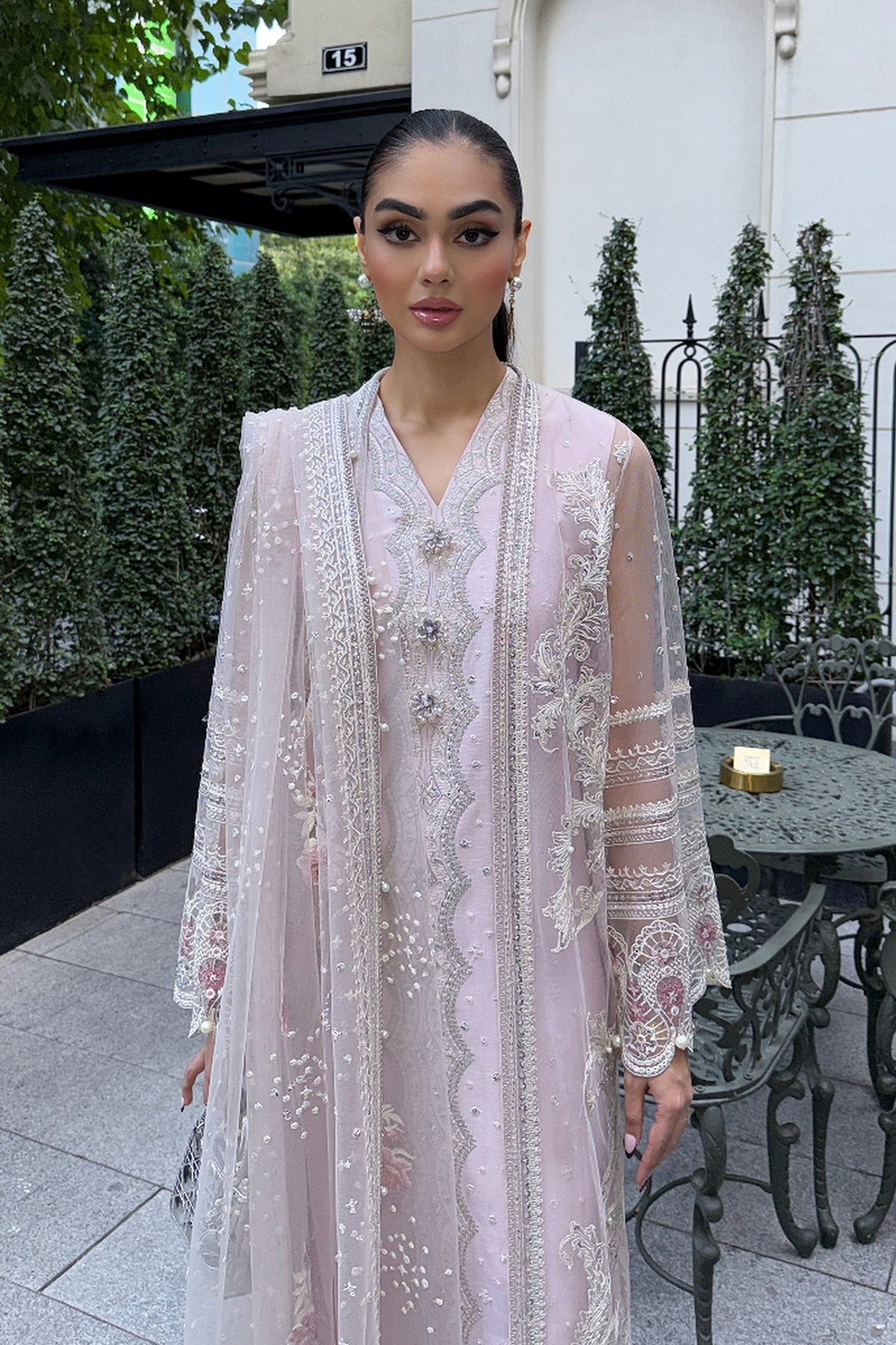 Erum Khan | The Formal Edit | Fit 03 - Formal Dress - available at Maria Faisal in UK and USA.