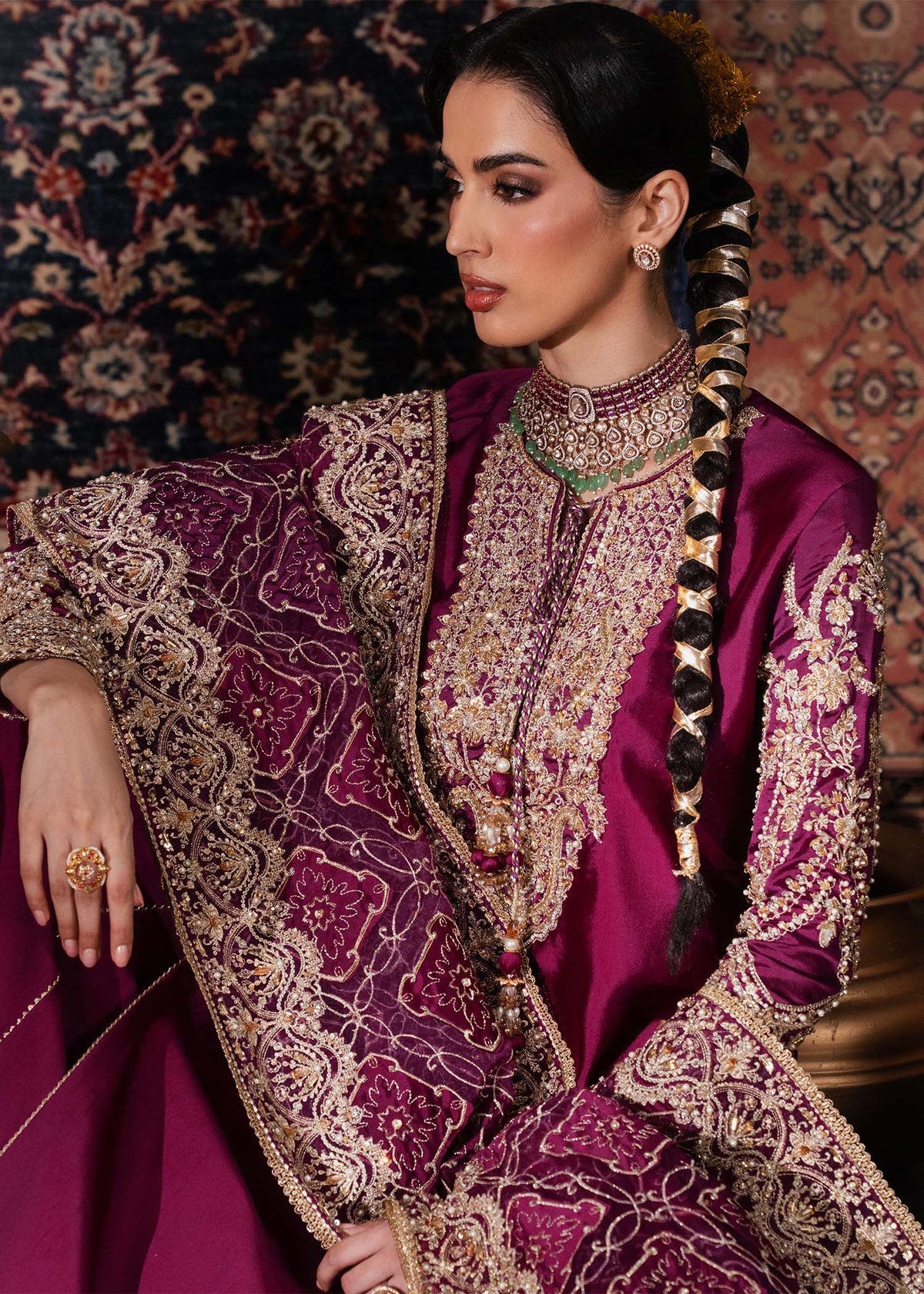 Kanwal Malik | Shehnai Luxury Pret 26 |Nilofer - Formal Dress - available at Maria Faisal in UK and USA.