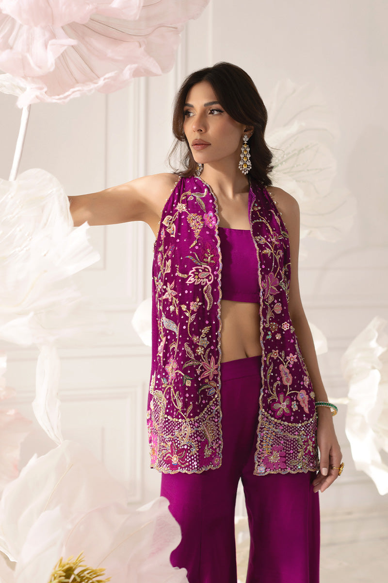 Mina Hassan | Festive Dholki 25 | Fariha - Wedding Dress - available at Maria Faisal in UK and USA.