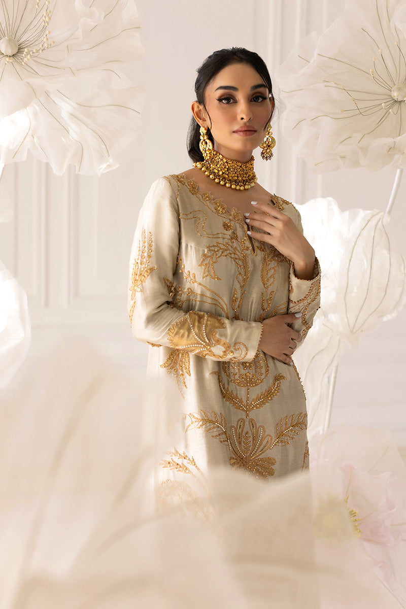 Mina Hassan | Festive Dholki 25 | Aina - Wedding Dress - available at Maria Faisal in UK and USA.
