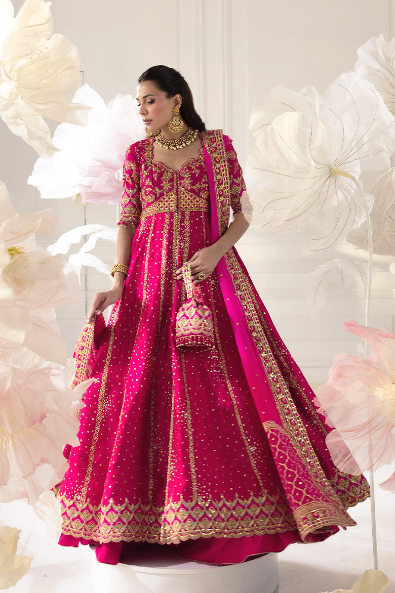 Mina Hassan | Festive Dholki 25 | Shahbano - Wedding Dress - available at Maria Faisal in UK and USA.