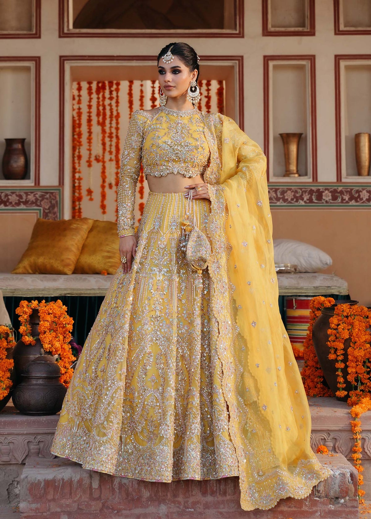 Kanwal Malik | Sajni Wedding Festive | KHIRAD - Wedding Dress - available at Maria Faisal in UK and USA.