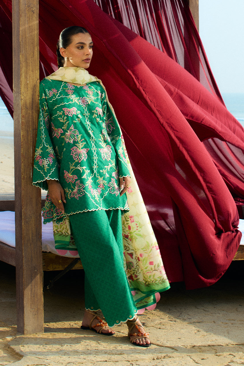 Sania Maskatiya | Luxury Lawn 25 | Jehan (B) - Ladies Clothes - Maria Faisal