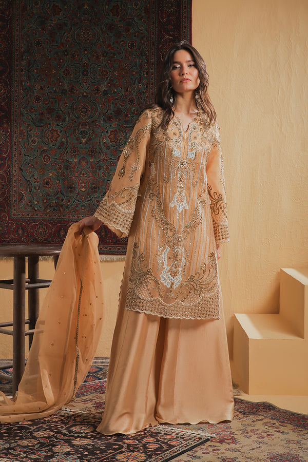 Shamaeel Ansari | Majestic Legacy | Amber Elixir - Bridal Dress - available at Maria Faisal in UK and USA.