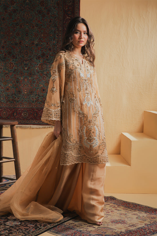Shamaeel Ansari | Majestic Legacy | Amber Elixir - Bridal Dress - available at Maria Faisal in UK and USA.