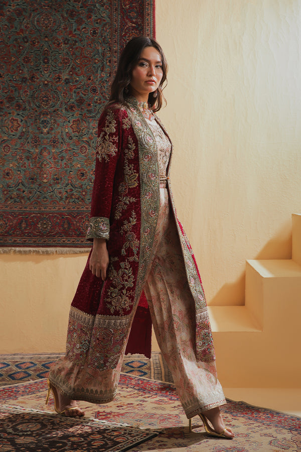 Shamaeel Ansari | Majestic Legacy |Crimson Heritage - Bridal Dress - available at Maria Faisal in UK and USA.