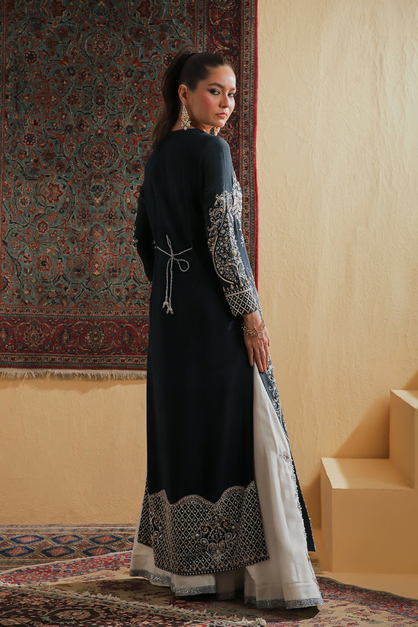Shamaeel Ansari | Majestic Legacy | Midnight Grace - Bridal Dress - available at Maria Faisal in UK and USA.