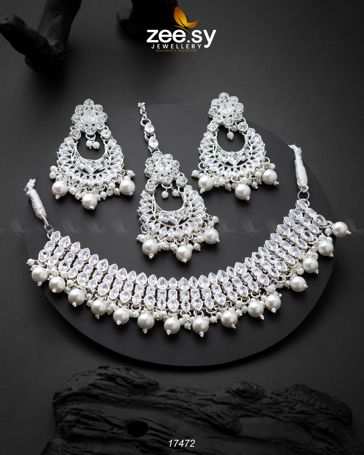 Elisa Silver Necklace - Necklace Sets 