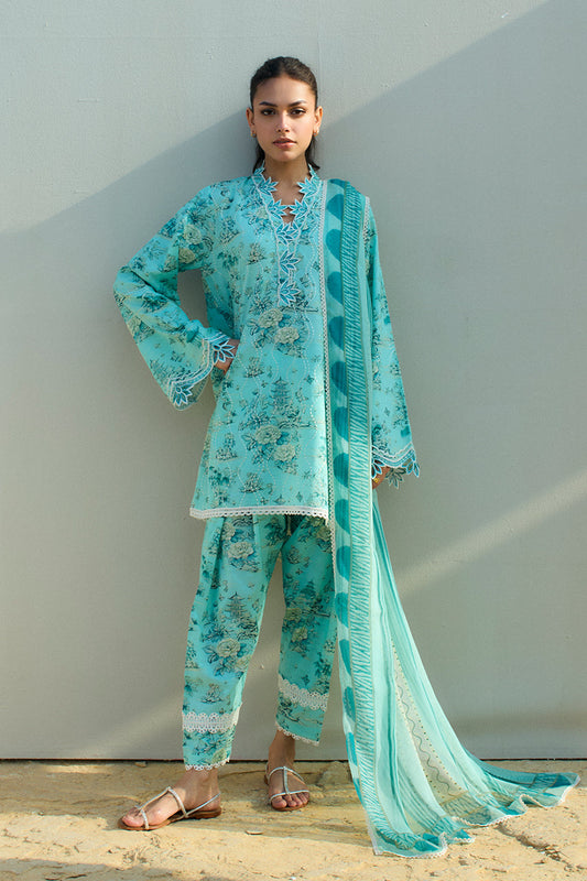 Sania Maskatiya | Luxury Lawn 25 | Myra (B) - Ladies Clothes - Maria Faisal
