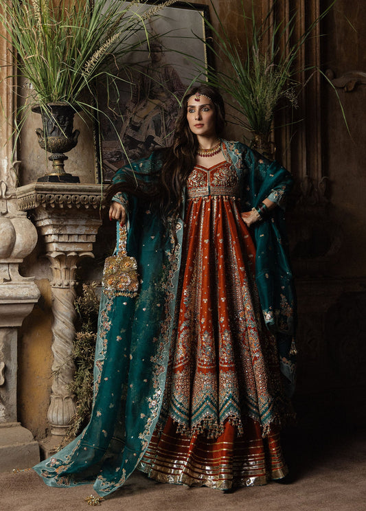 Hussain Rehar | the Doll House Festive Edit | Zarin - Formal Dress - available at Maria Faisal in UK and USA.