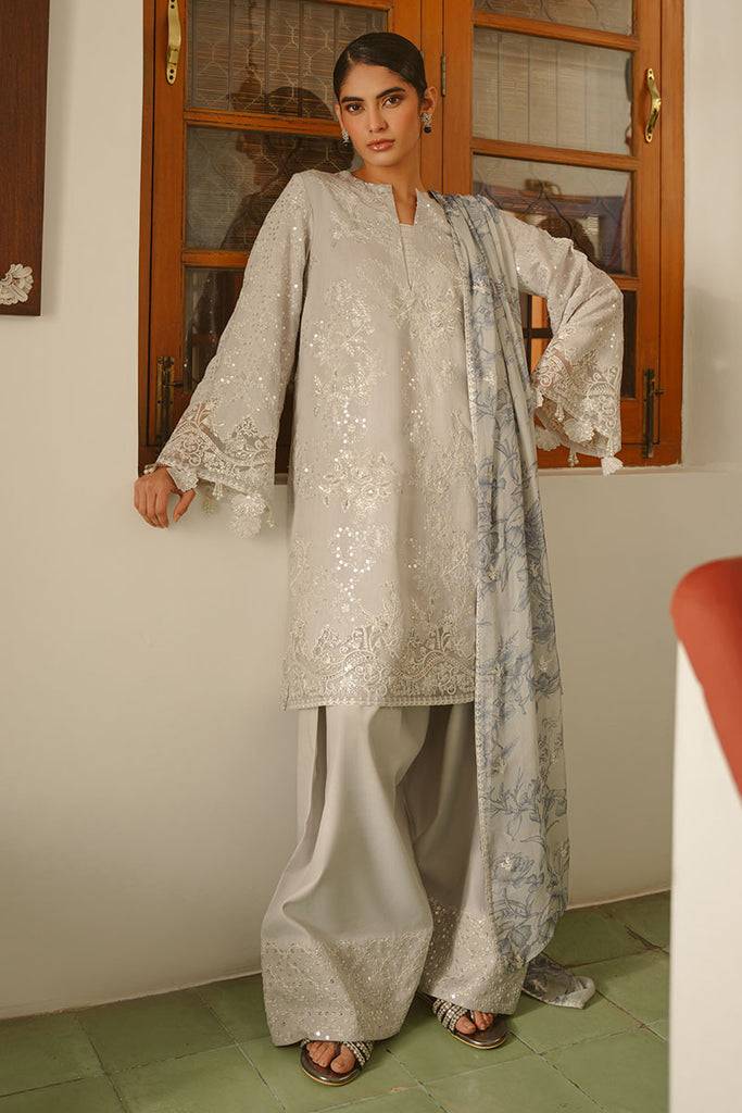 Cross Stitch | Luxe Atelier 25 | GRAY DAWN by Maria Faisal - Registered Vendor of : Cross Stitch - type : Ladies Clothes - 100% original wedding dresses