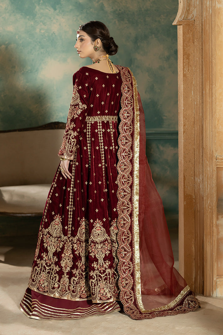 Imrozia Premium | Rukh e Makhmal | I.V-30 Rangini - Formal Dress - available at Maria Faisal in UK and USA.