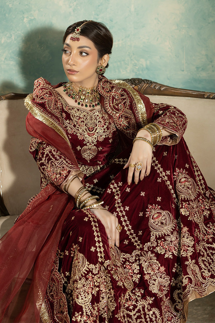 Imrozia Premium | Rukh e Makhmal | I.V-30 Rangini - Formal Dress - available at Maria Faisal in UK and USA.