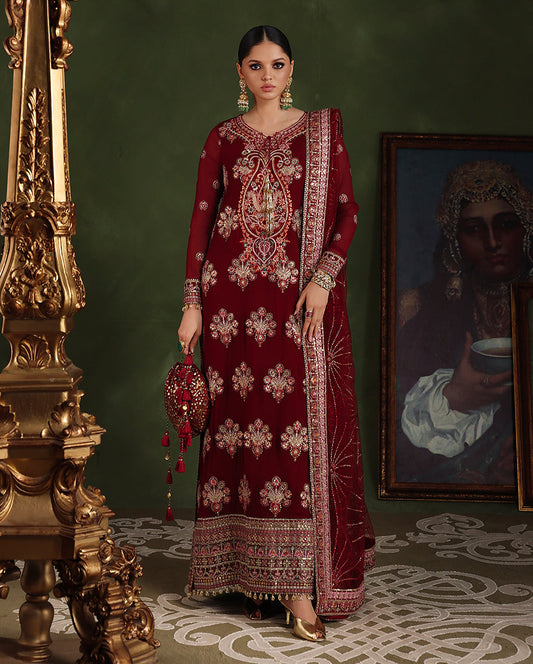 Roheenaz | Whispers of Grace Chiffon | Imperial Grace - Formal Dress - available at Maria Faisal in UK and USA.