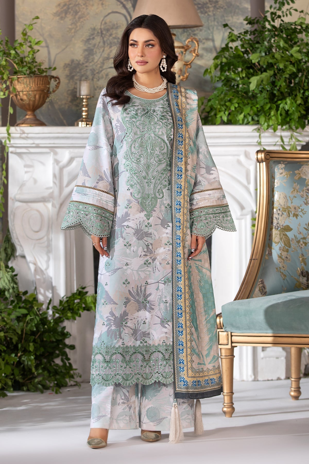 Imrozia Premium | Masakali Winter Pret | I.P-83 Mahnoor - Designer Dress with Intricate embroidery and embellishments. Shop elegent wedding dress at Maria Faisal.