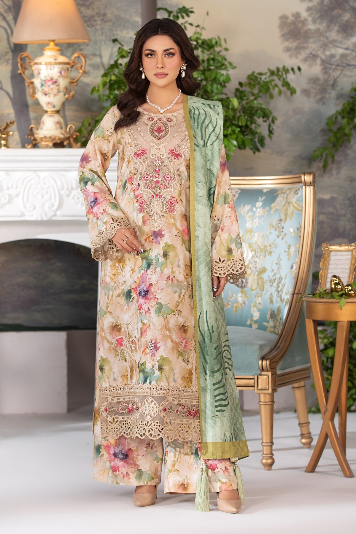 Imrozia Premium | Masakali Winter Pret | I.P-85 Resham - Designer Dress with Intricate embroidery and embellishments. Shop elegent wedding dress at Maria Faisal.