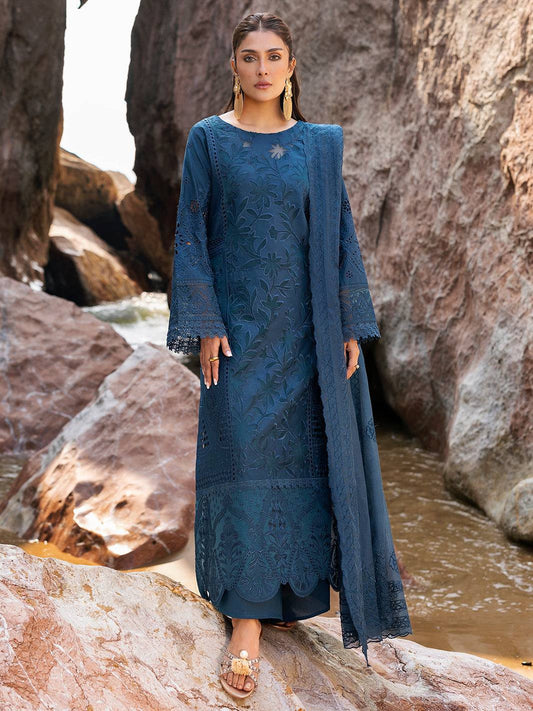 Mahnur | Sirena Luxury Lawn 25 | Iris by Maria Faisal - Registered Vendor of : Mahnur - type : Ladies Clothes - 100% original wedding dresses