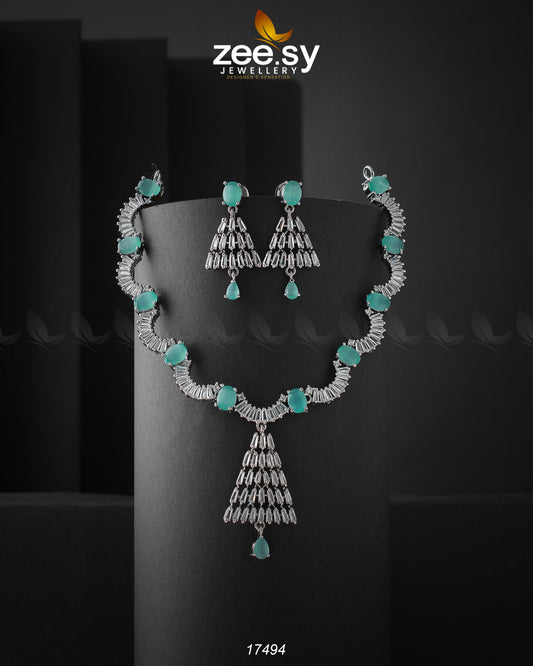 Italian Zircon Necklace - Necklace Sets 