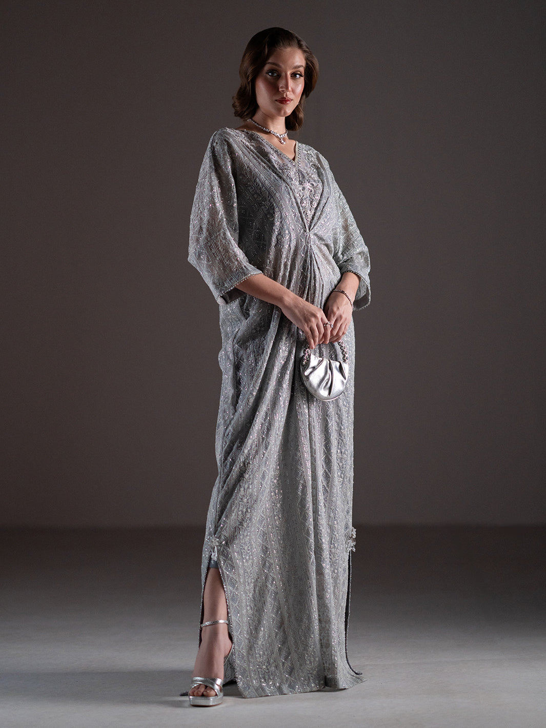 Izel | Stardust Luxury Collection | SLC-007-Glim - Designer Dress with Intricate embroidery and embellishments. Shop elegent wedding dress at Maria Faisal.