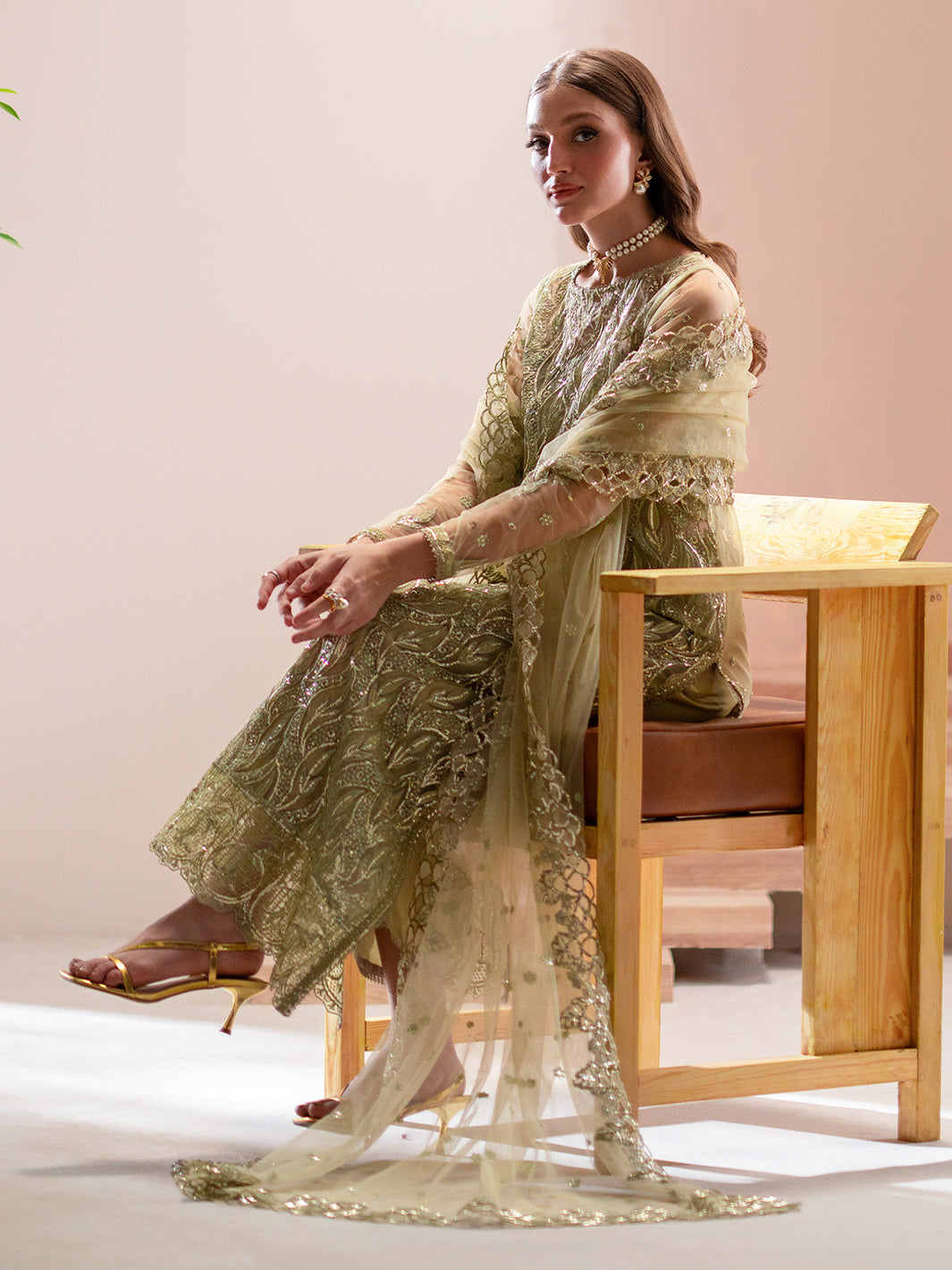 Izel | Stardust Luxury Collection | SLC-009-Eris - Designer Dress with Intricate embroidery and embellishments. Shop elegent wedding dress at Maria Faisal.