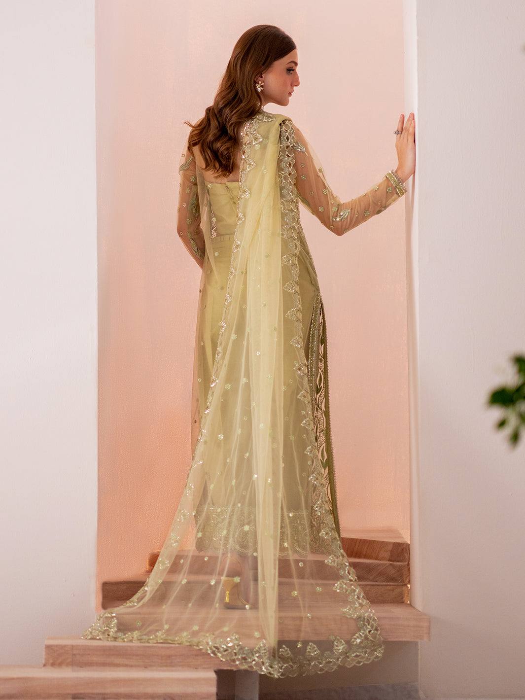 Izel | Stardust Luxury Collection | SLC-009-Eris - Designer Dress with Intricate embroidery and embellishments. Shop elegent wedding dress at Maria Faisal.