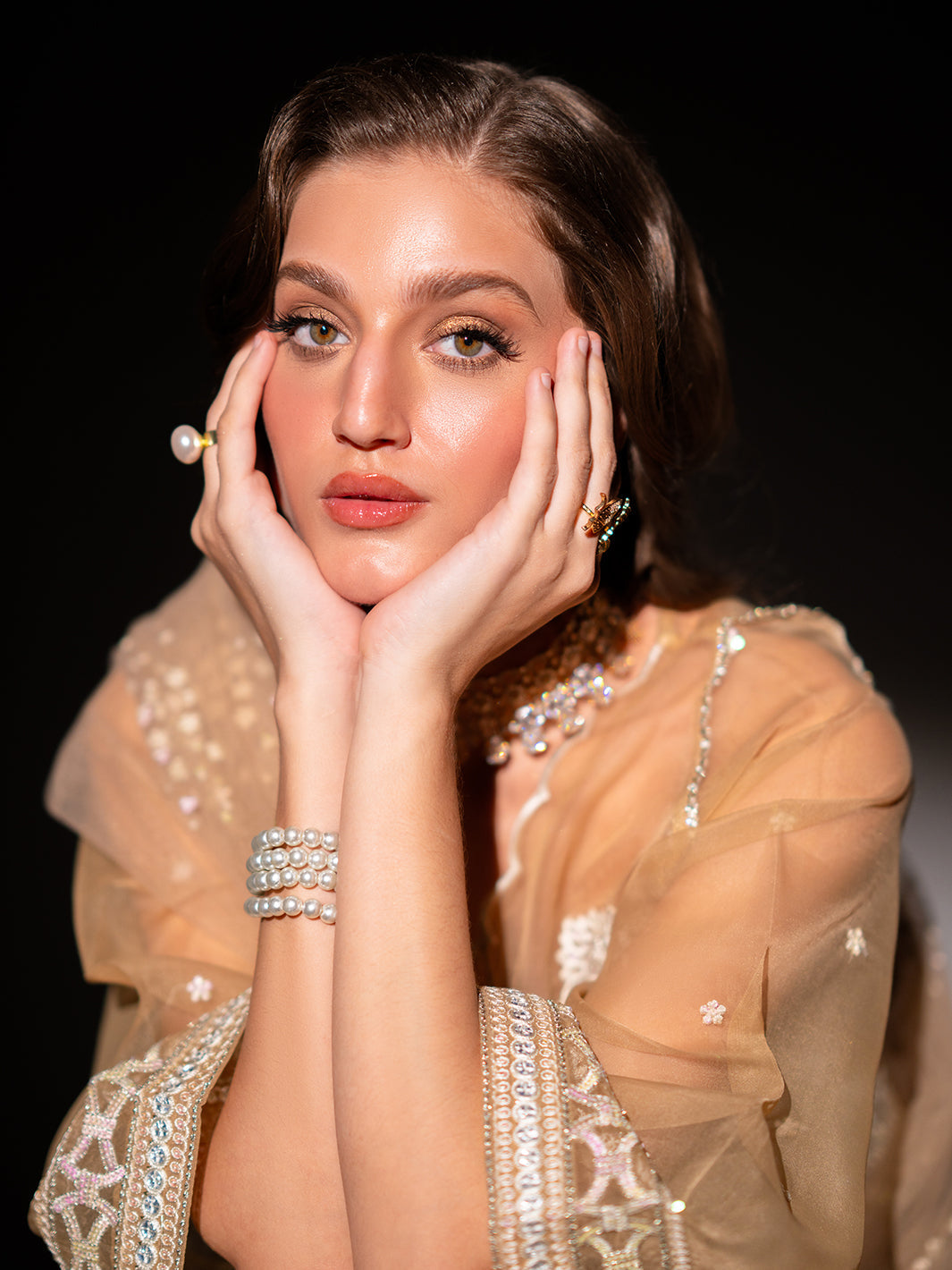 Izel | Stardust Luxury Collection | SLC-012-Kirk - Designer Dress with Intricate embroidery and embellishments. Shop elegent wedding dress at Maria Faisal.