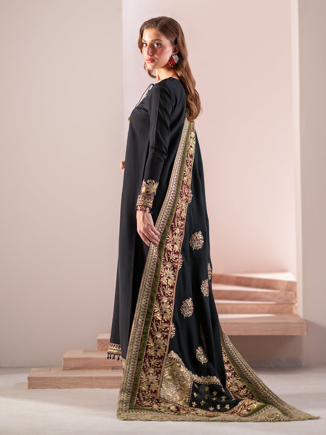 Izel | Stardust Luxury Collection | SLC-013-Echo - Designer Dress with Intricate embroidery and embellishments. Shop elegent wedding dress at Maria Faisal.