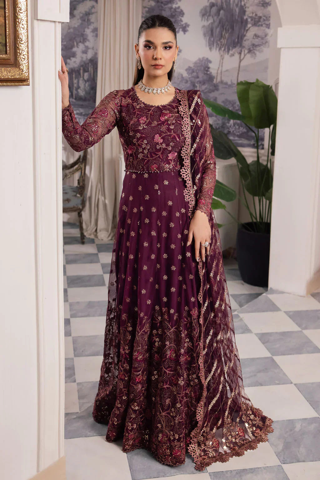 Iznik | Chinnon Chiffon | CC-37 AIDA - Ladies Clothes - Maria Faisal