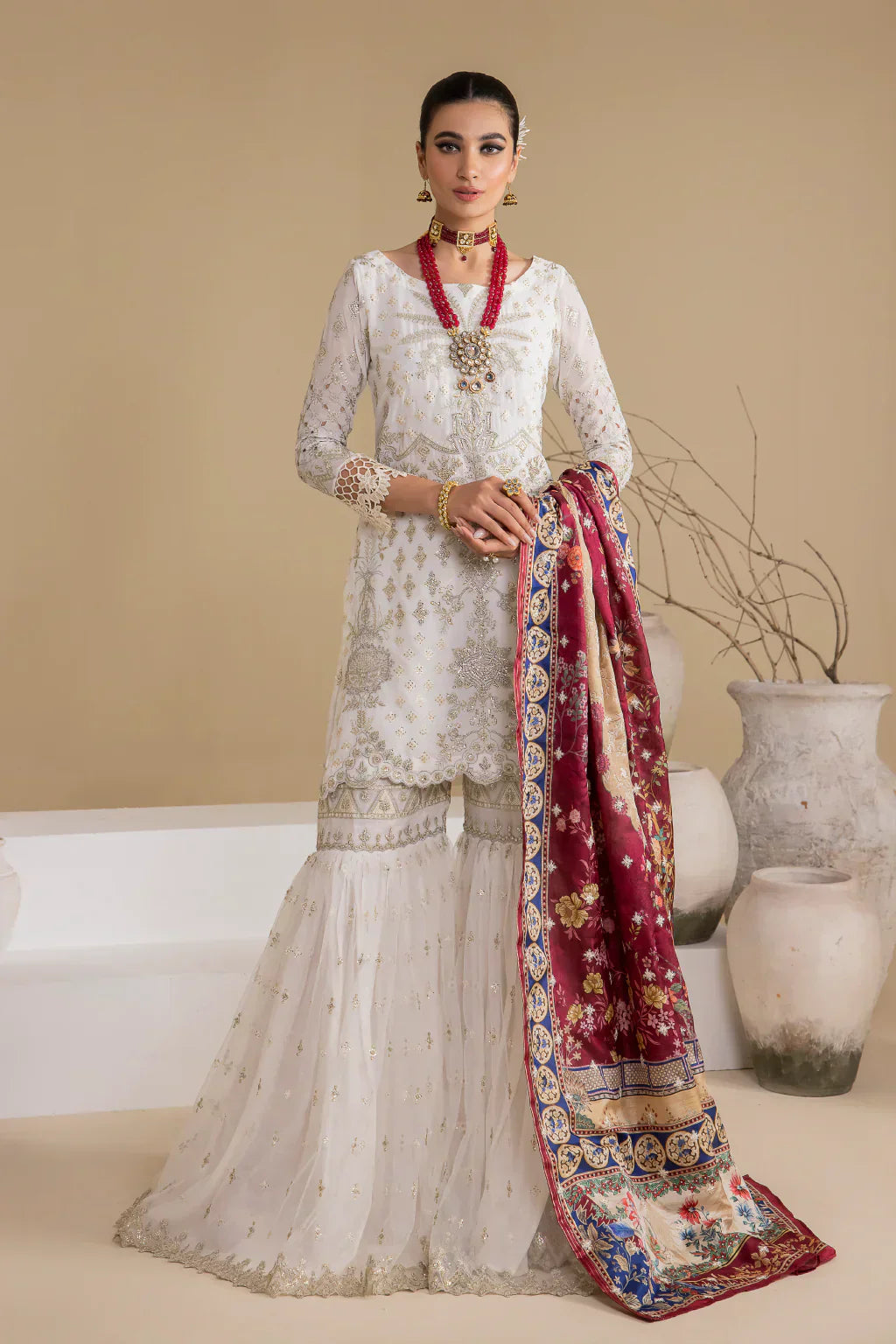 Iznik | Chinnon Chiffon | CC-24 BIANCA - Ladies Clothes - Maria Faisal