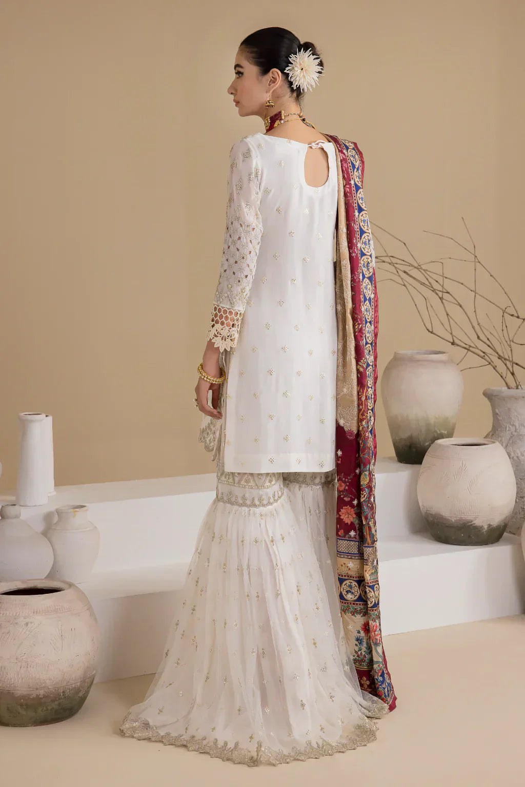Iznik | Chinnon Chiffon | CC-24 BIANCA - Ladies Clothes - Maria Faisal