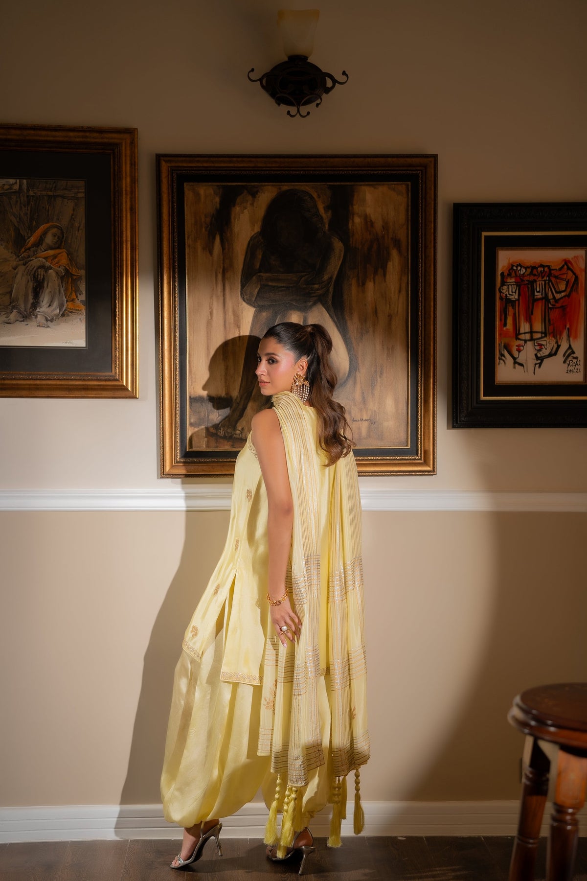 The Pink Tree Company | Blockem Formals |BUTTER BLOOM - Formal Dress - available at Maria Faisal in UK and USA.