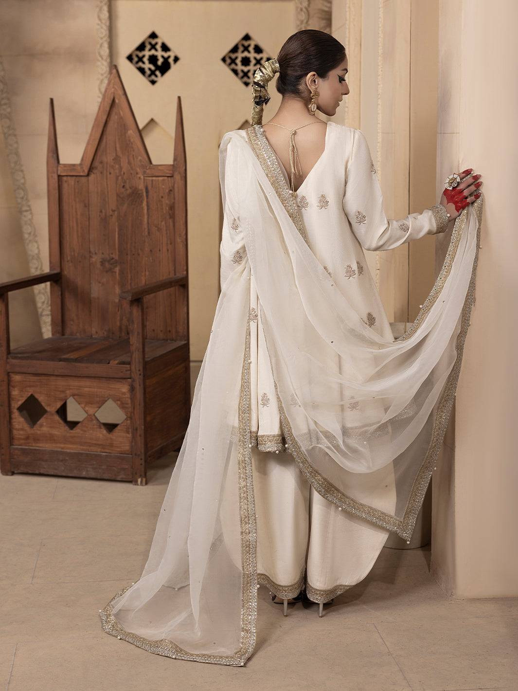 Hem Stitch | Raw Silk Edit 25 | Jahanara by Maria Faisal - Registered Vendor of : Hemstitch - type : Ladies Clothes - 100% original wedding dresses