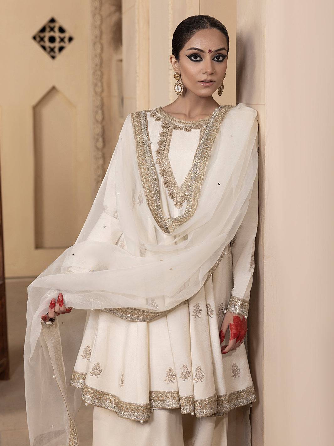 Hem Stitch | Raw Silk Edit 25 | Jahanara by Maria Faisal - Registered Vendor of : Hemstitch - type : Ladies Clothes - 100% original wedding dresses