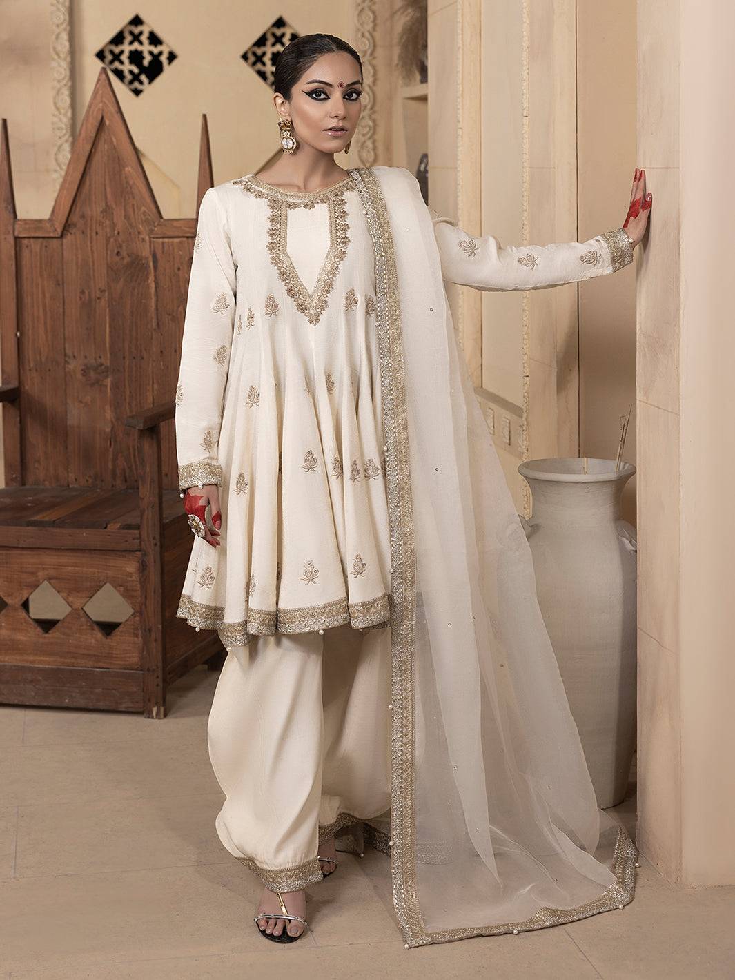 Hem Stitch | Raw Silk Edit 25 | Jahanara by Maria Faisal - Registered Vendor of : Hemstitch - type : Ladies Clothes - 100% original wedding dresses