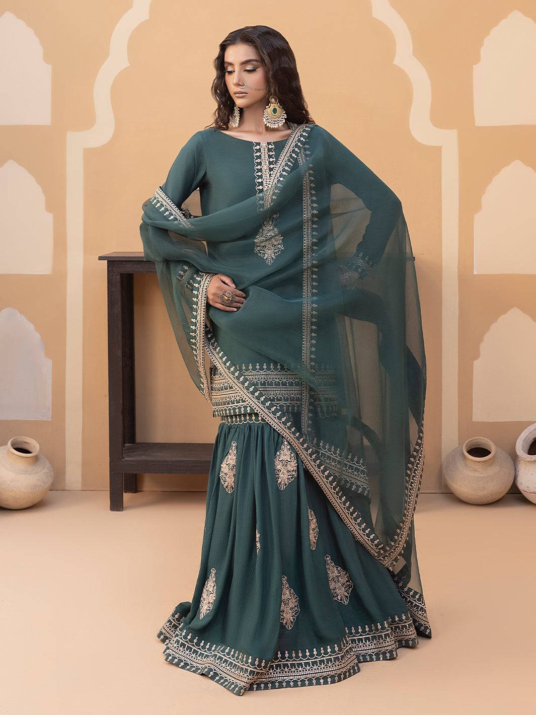 Hem Stitch | Raw Silk Edit 25 | Jasmine by Maria Faisal - Registered Vendor of : Hemstitch - type : Ladies Clothes - 100% original wedding dresses