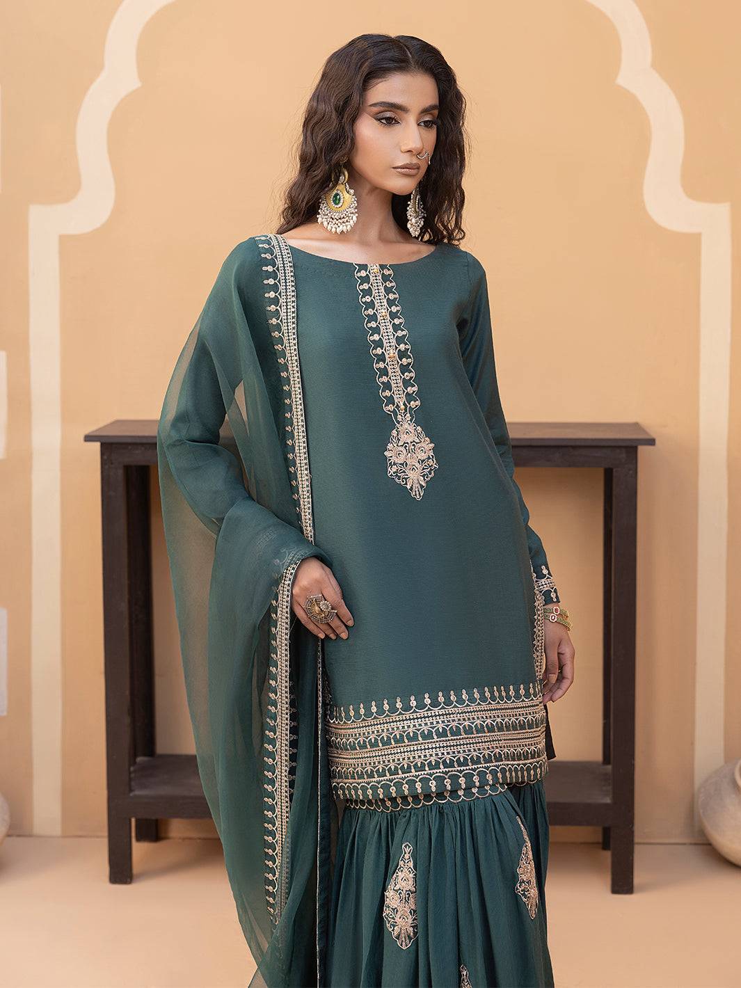 Hem Stitch | Raw Silk Edit 25 | Jasmine by Maria Faisal - Registered Vendor of : Hemstitch - type : Ladies Clothes - 100% original wedding dresses