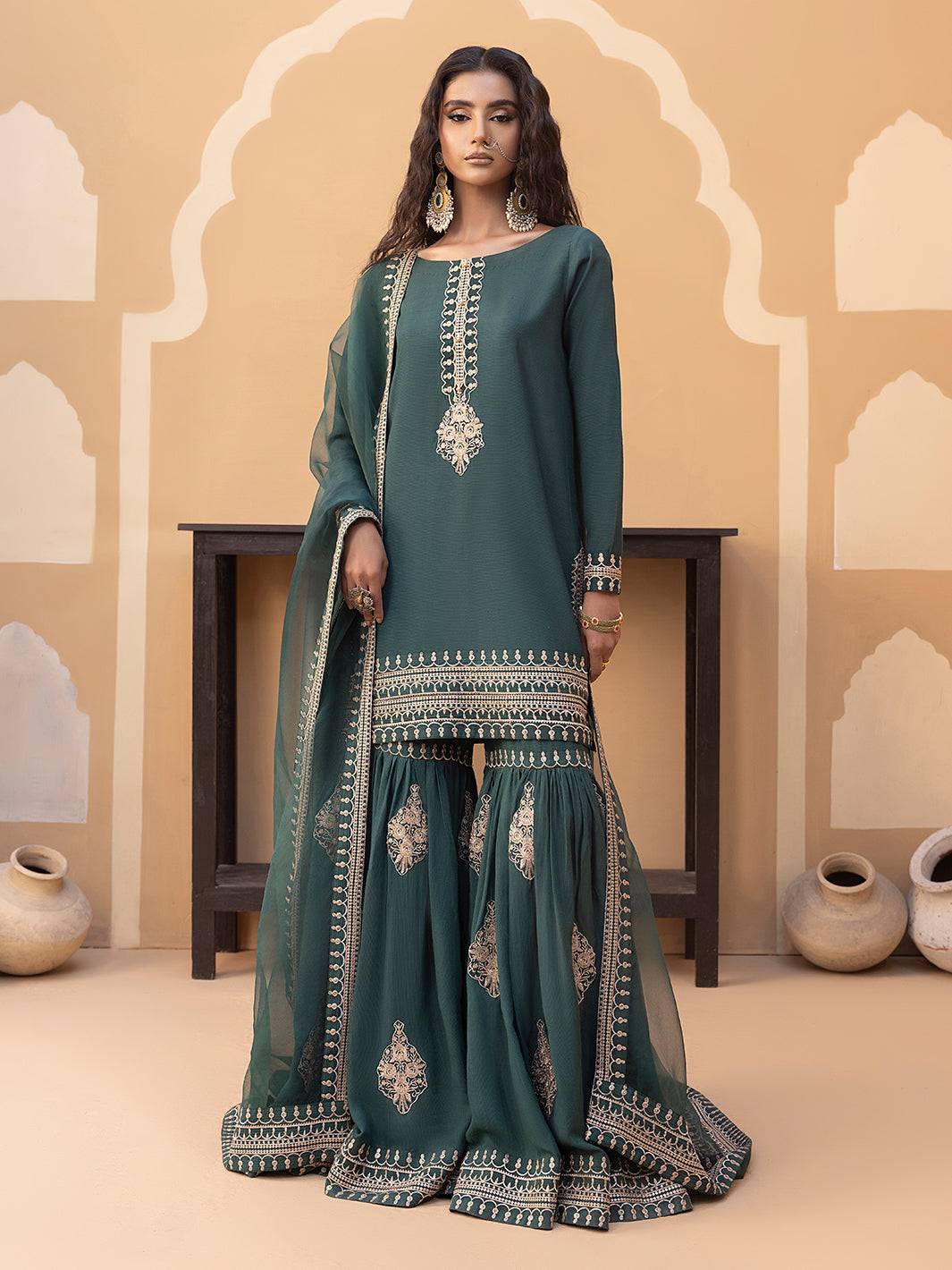 Hem Stitch | Raw Silk Edit 25 | Jasmine by Maria Faisal - Registered Vendor of : Hemstitch - type : Ladies Clothes - 100% original wedding dresses