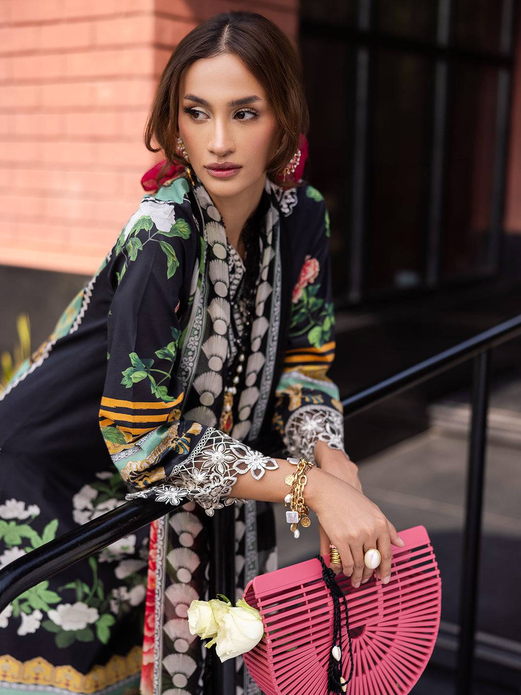 Mahnur | After Hours Luxury Lawn 25 | Jellybean Joy by Maria Faisal - Registered Vendor of : Mahnur - type : Ladies Clothes - 100% original wedding dresses